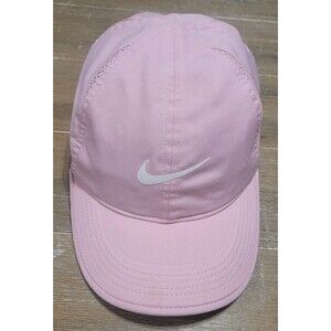 Nike Pink Rose Featherlight Dri-Fit Hat Adjustable Cap Aerobill Yoga Tennis Wmns